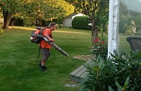 Nettoyage au souffleur